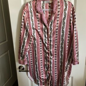 Vintage Kathryn Pajama Sleep Shirt / Tunic